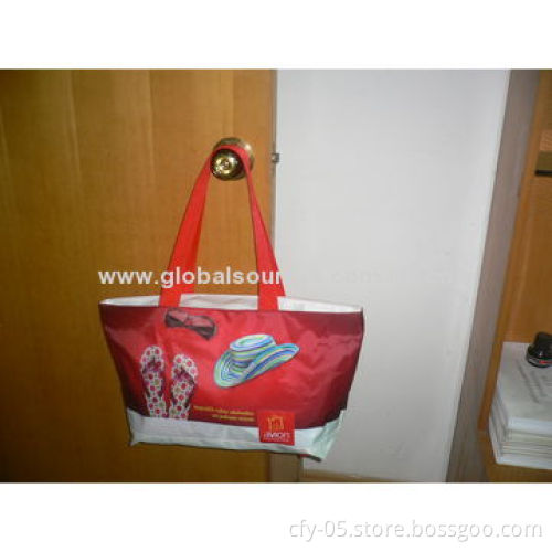 Shopping Handbag/Beach Bag with High-quality CMYK Printing